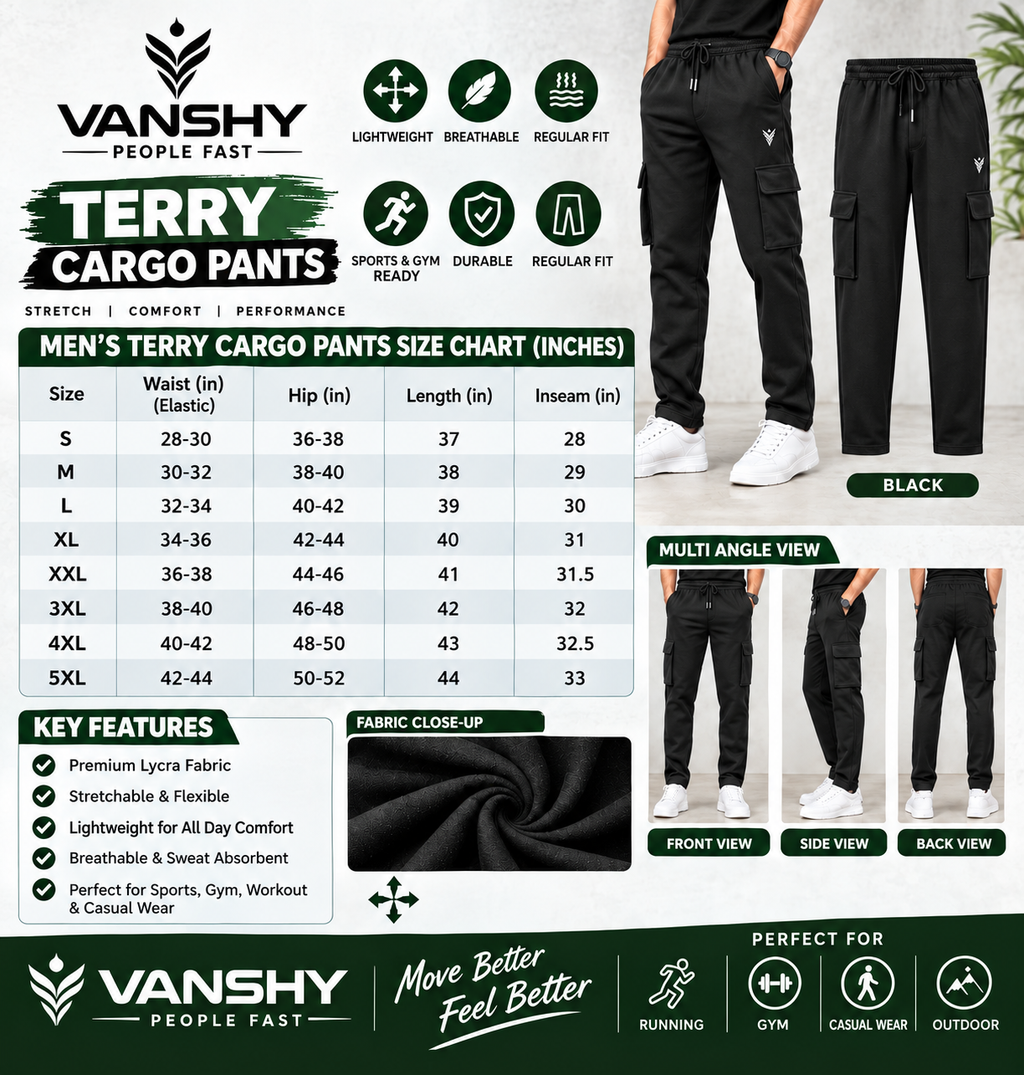 Mens  Cargo Pants
