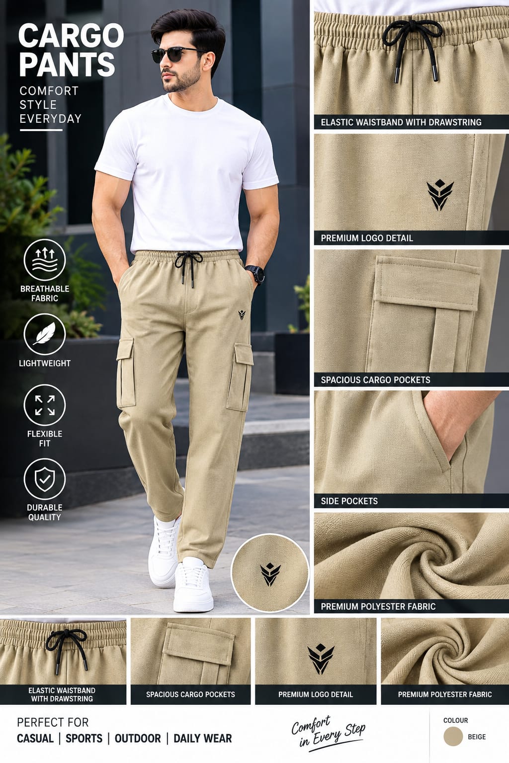 Mens  Cargo Pants