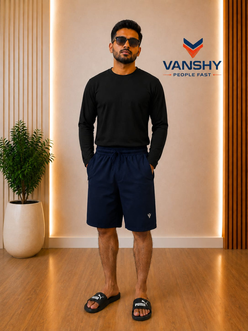 4 Way Lycra   Mens Sports Short