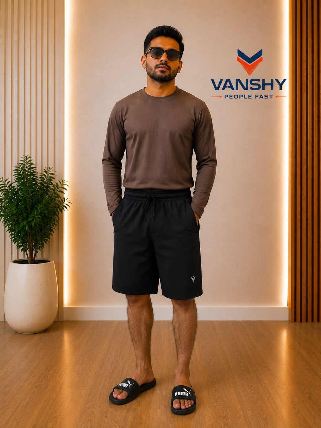 4 Way Lycra   Mens Sports Short